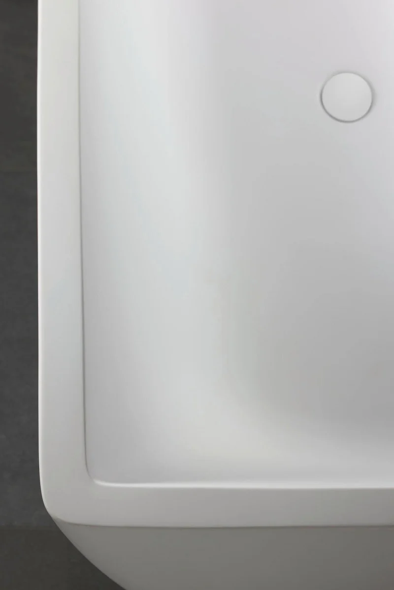 Duravit DuraSquare Freistehbadewanne 1600x750 mm weiß matt Mineralguss mit 2 Rückenschrägen