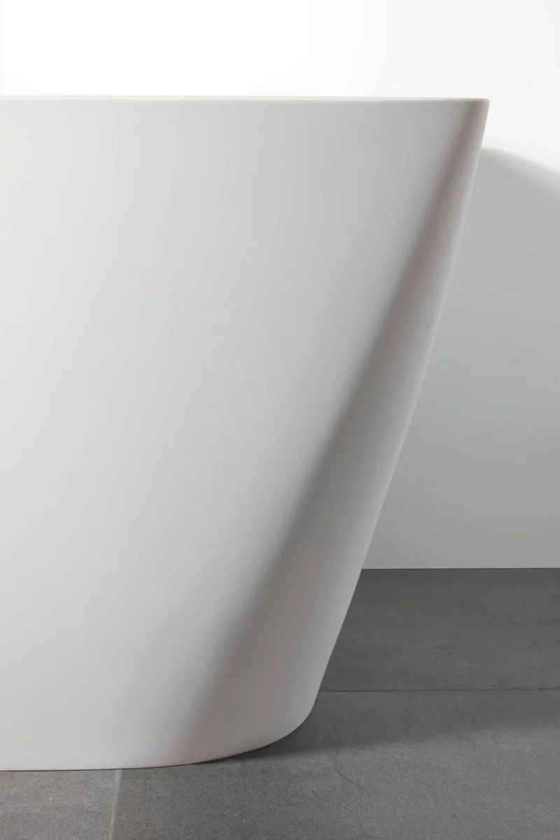 Duravit DuraSquare Freistehbadewanne 1600x750 mm weiß matt Mineralguss mit 2 Rückenschrägen