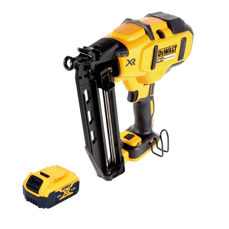 DeWalt DCN 660 N Akku Nagler 18V 32 - 63 mm Brushless + 1x Akku 5,0 Ah - ohne Ladegerät