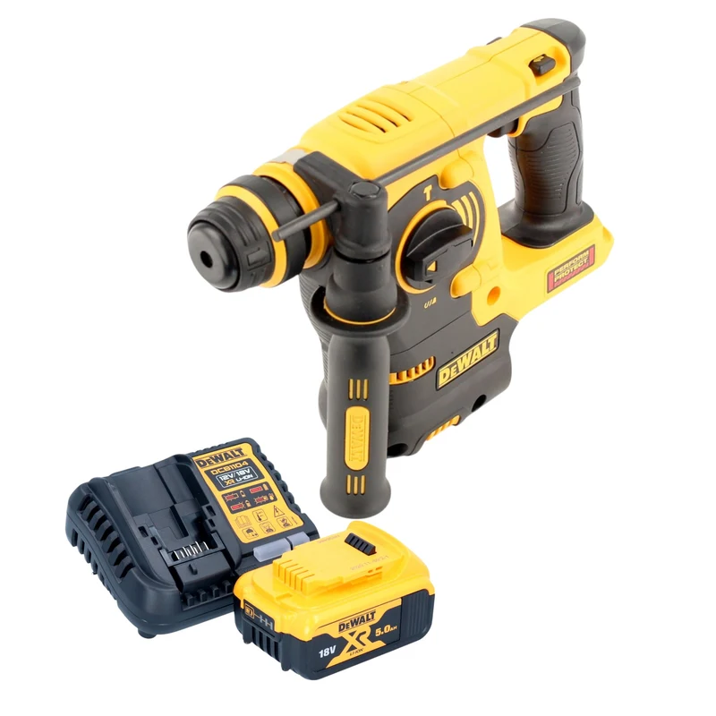 DeWalt DCH 253 P1 Akku Kombihammer 18 V 2,1 J SDS plus + 1x Akku 5,0 Ah + Ladegerät