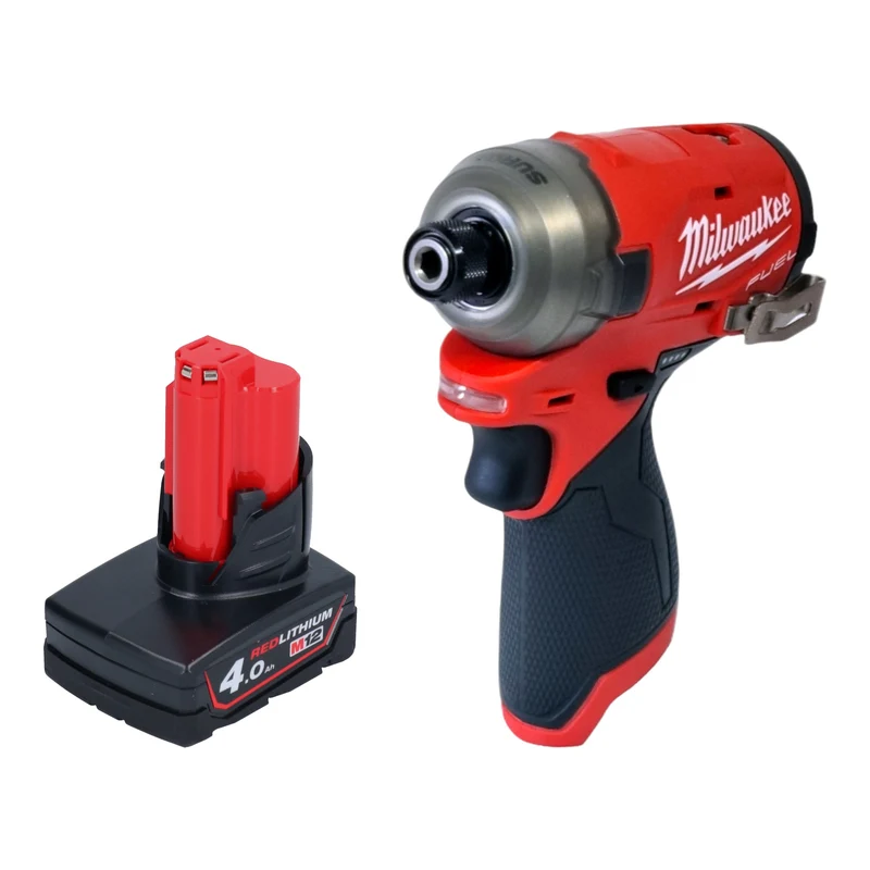 Milwaukee M12 FQID-401 Akku Schlagschrauber 12 V 50 Nm 1/4" Brushless + 1x Akku 4,0 Ah - ohne Ladegerät
