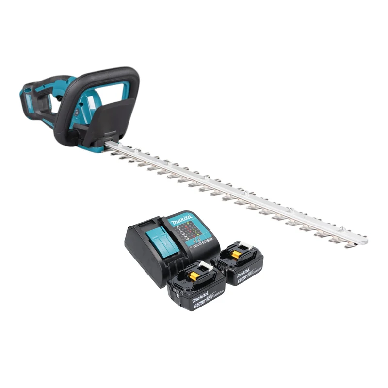 Makita DUH 606 ST2 Akku Heckenschere 18 V 600 mm Brushless + 2x Akku 5,0 Ah + Ladegerät