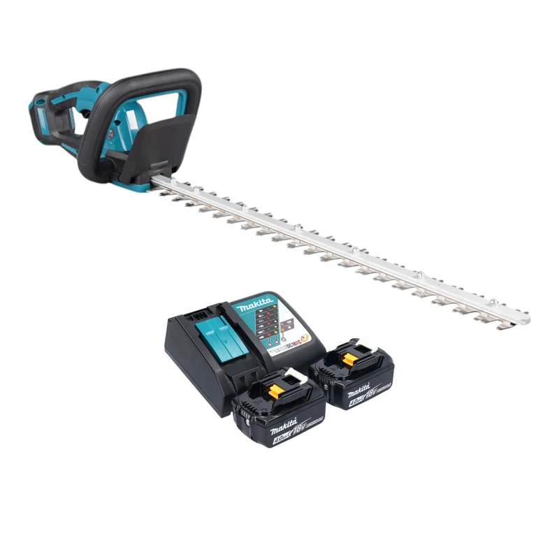 Makita DUH 606 RM2 Akku Heckenschere 18 V 600 mm Brushless + 2x Akku 4,0 Ah + Ladegerät
