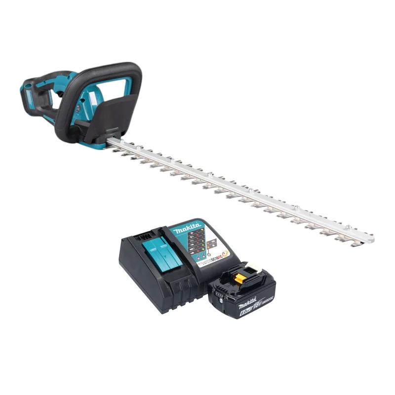 Makita DUH 606 RG Akku Heckenschere 18 V 600 mm Brushless + 1x Akku 6,0 Ah + Ladegerät