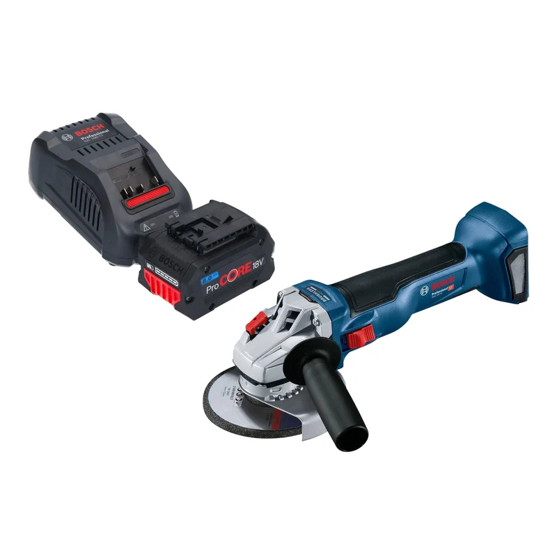 Bosch GWS 18V-10 Professional Akku Winkelschleifer 18 V 125 mm Brushless + 1x ProCORE Akku 8,0 Ah + Ladegerät
