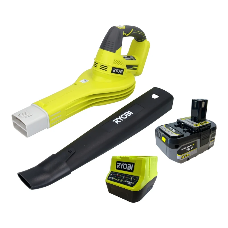 RYOBI OBL1820S Akku Laubbläser 18 V 245 km/h + 1x Akku 4,0 Ah + Ladegerät