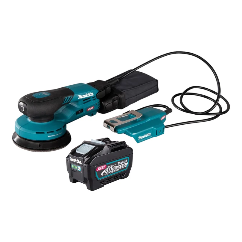 Makita BO 003 CGT1 Akku Exzenterschleifer 40 V max. 125 mm 3,0 mm Hub Brushless + 1x Akku 5,0 Ah - ohne Ladegerät