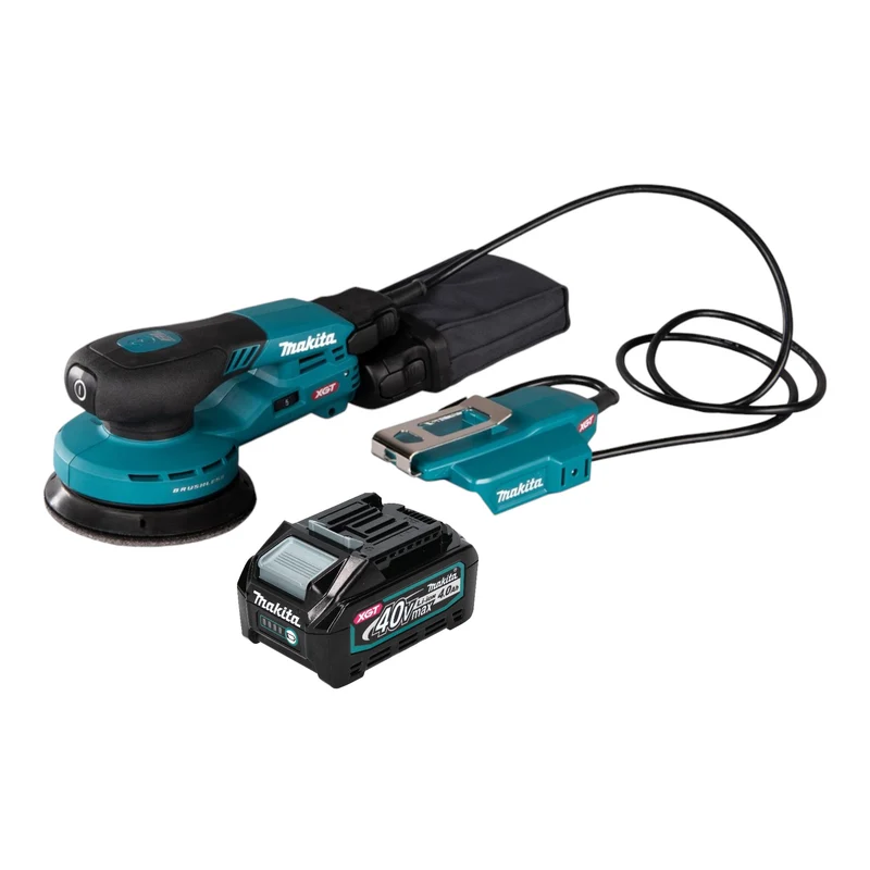 Makita BO 003 CGM1 Akku Exzenterschleifer 40 V max. 125 mm 3,0 mm Hub Brushless + 1x Akku 4,0 Ah - ohne Ladegerät