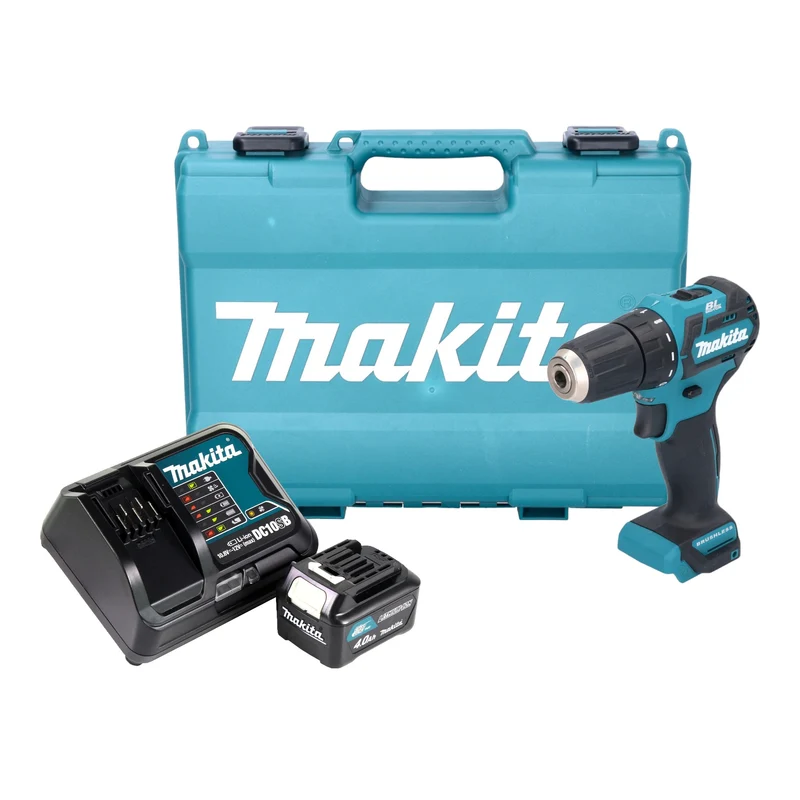 Makita DF 332 DSM1E Akku Bohrschrauber 12 V max. 35 Nm Brushless + 1x Akku 4,0 Ah + Ladegerät + Koffer