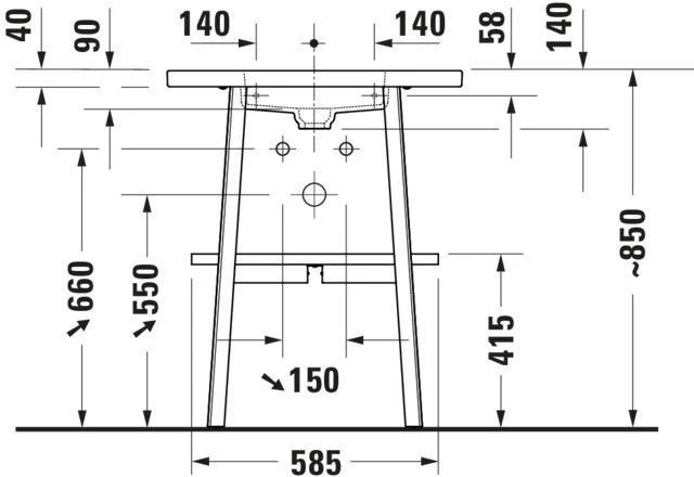 DURAVIT Möbel-WT Cape Cod 700mm, Weiß f.WTU, o.ÜL, m.HLB, 1