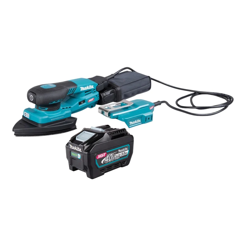 Makita BO 006 CGT1 Akku Deltaschleifer 40 V max. 100 x 150 mm 3,0 mm Hub Brushless + 1x Akku 5,0 Ah - ohne Ladegerät