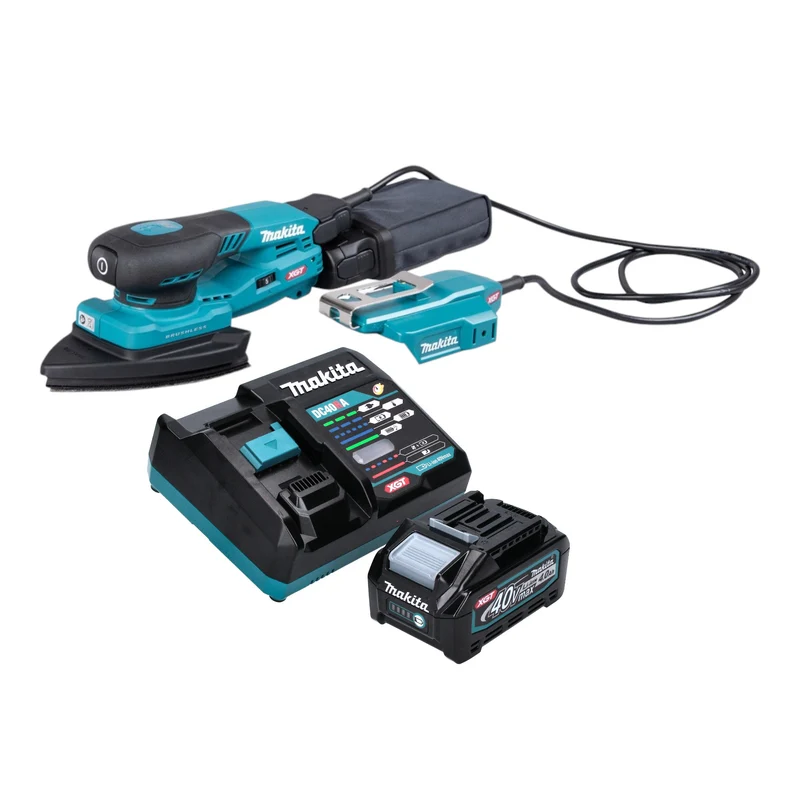 Makita BO 006 CGM101 Akku Deltaschleifer 40 V max. 100 x 150 mm 3,0 mm Hub Brushless + 1x Akku 4,0 Ah + Ladegerät