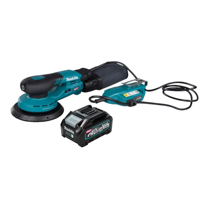 Makita BO 002 CGM1 Akku Exzenterschleifer 40 V max. 150 mm 5,0 mm Hub Brushless + 1x Akku 4,0 Ah - ohne Ladegerät