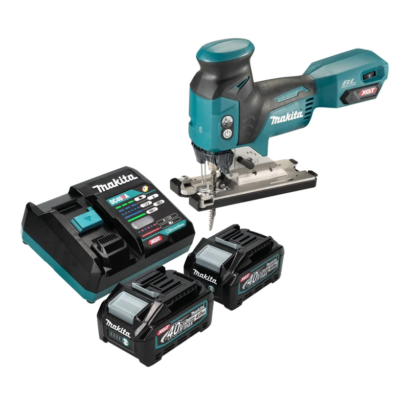 Makita JV 001 GM201 Akku Stichsäge 40 V max. 135 mm Brushless + 2x Akku 4,0 Ah + Ladegerät