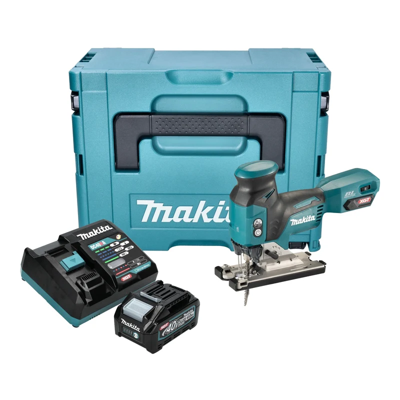 Makita JV 001 GM101 Akku Stichsäge 40 V max. 135 mm Brushless + 1x Akku 4,0 Ah + Ladegerät + Makpac
