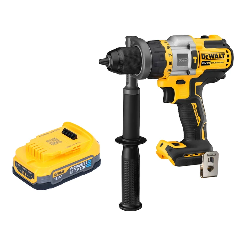 DeWalt DCD 999 N Akku Schlagbohrschrauber 18 V 95 Nm Brushless + 1x Powerstack Akku 1,7 Ah - ohne Ladegerät