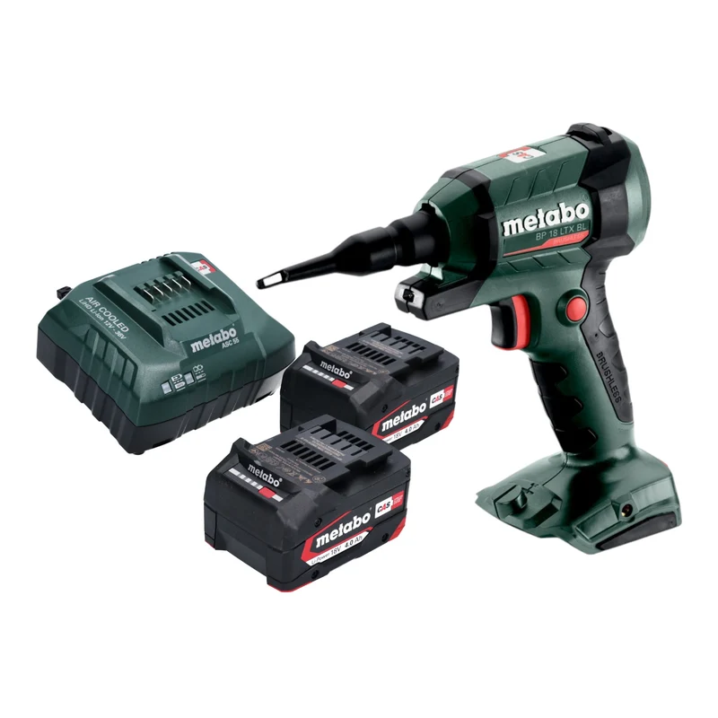 Metabo BP 18 LTX BL Akku Blaspistole 18 V Brushless + 2x Akku 4,0 Ah + Ladegerät