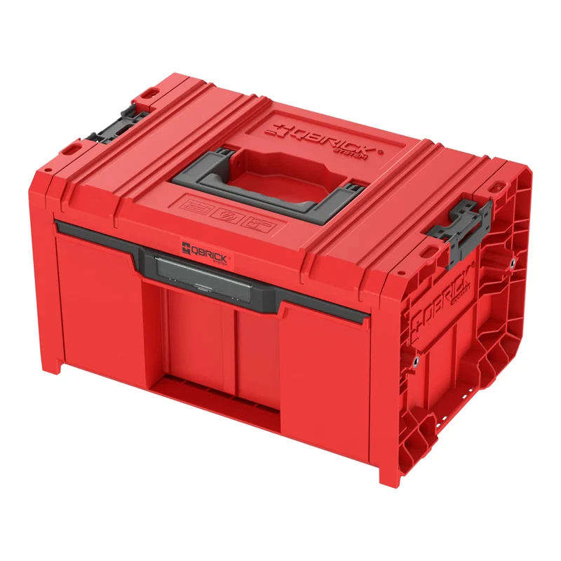 Qbrick System PRO Drawer 1 Toolbox 2.0 Basic RED Ultra HD Custom Werkzeugkasten 450 x 310 x 244 mm 12 l