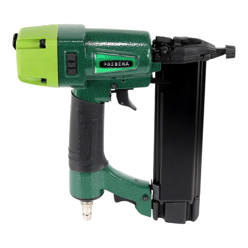 Prebena 2XR-J50 Druckluftnagler 4,0 - 7,0 Bar + PROFI-J-BOX Stauchkopfnägel Brads 12500 Stk. + Koffer