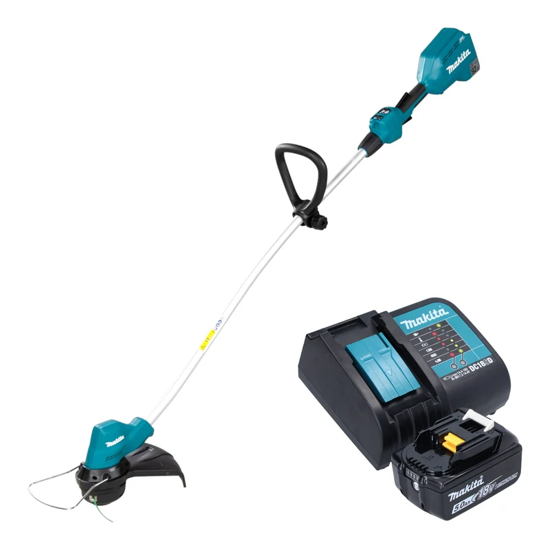 Makita DUR 189 ST Akku Rasentrimmer 18 V 300 mm Brushless + 1x Akku 5,0 Ah + Ladegerät