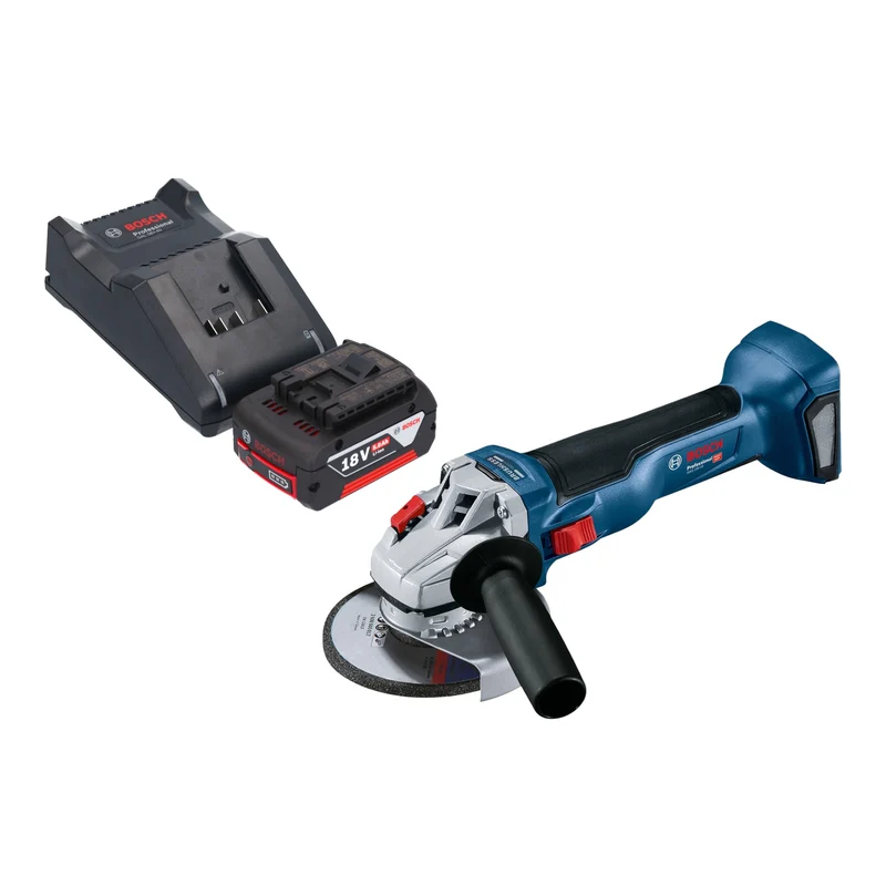 Bosch GWS 18V-10 Professional Akku Winkelschleifer 18 V 125 mm Brushless + 1x Akku 5,0 Ah + Ladegerät