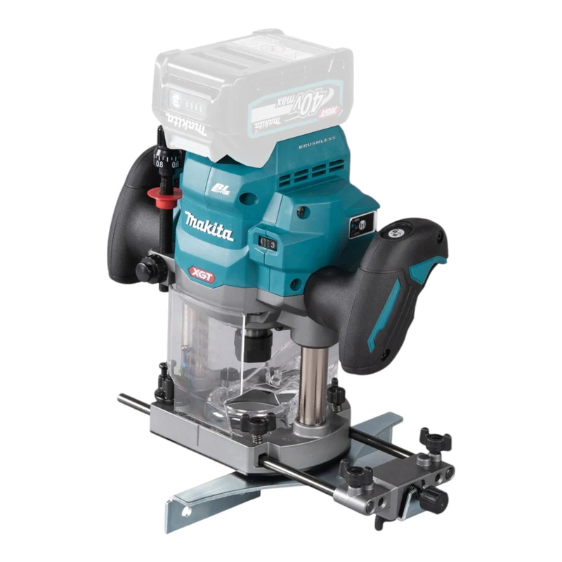 Makita RP 001 GZ Akku Oberfräse 40 V max. 12 mm Brushless Solo - ohne Akku, ohne Ladegerät
