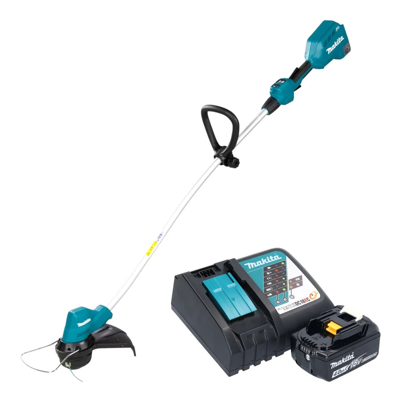 Makita DUR 189 RM Akku Rasentrimmer 18 V 300 mm Brushless + 1x Akku 4,0 Ah + Ladegerät