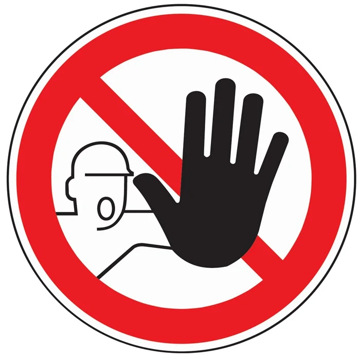 Verbotszeichen ( 3000277558 ) ASR A1.3/DIN EN ISO 7010 Kunststoff 10 Stück