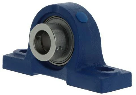 SNR Stehlager-Gehäuseeinheit EXP211 55 mm mit Exzenterspannring – Grauguss, dunkelblau