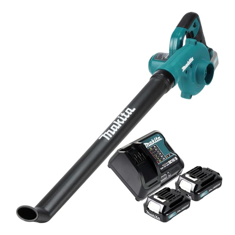 Makita UB 101 DSA Akku Gebläse 12 V max. + 2x Akku 2,0 Ah + Ladegerät