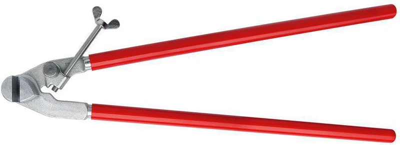 BESSEY Rinnenträgerabbiegezange D396 680 mm PVC-beschichtet für Rinneisen 40 mm