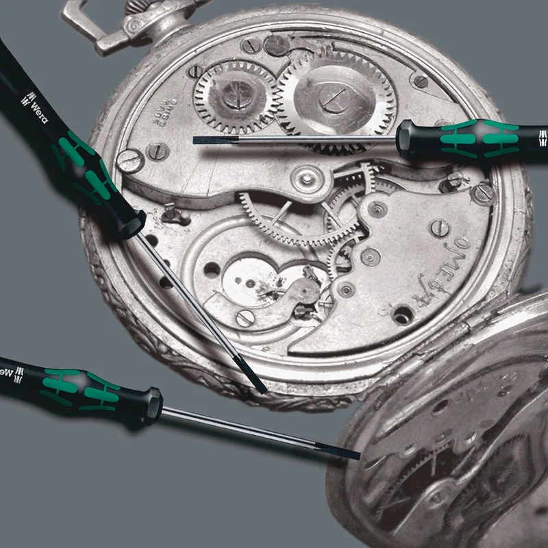 Wera Elektronikerschraubendrehersatz 2052/6 Rack 6-teilig Sechskant Kugelkopf nicromattiert