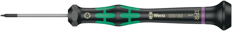 Wera Elektronikerschraubendreher 2067 IPR TORX PLUS 1 IPR, Klingenlänge 44 mm, nicromatt