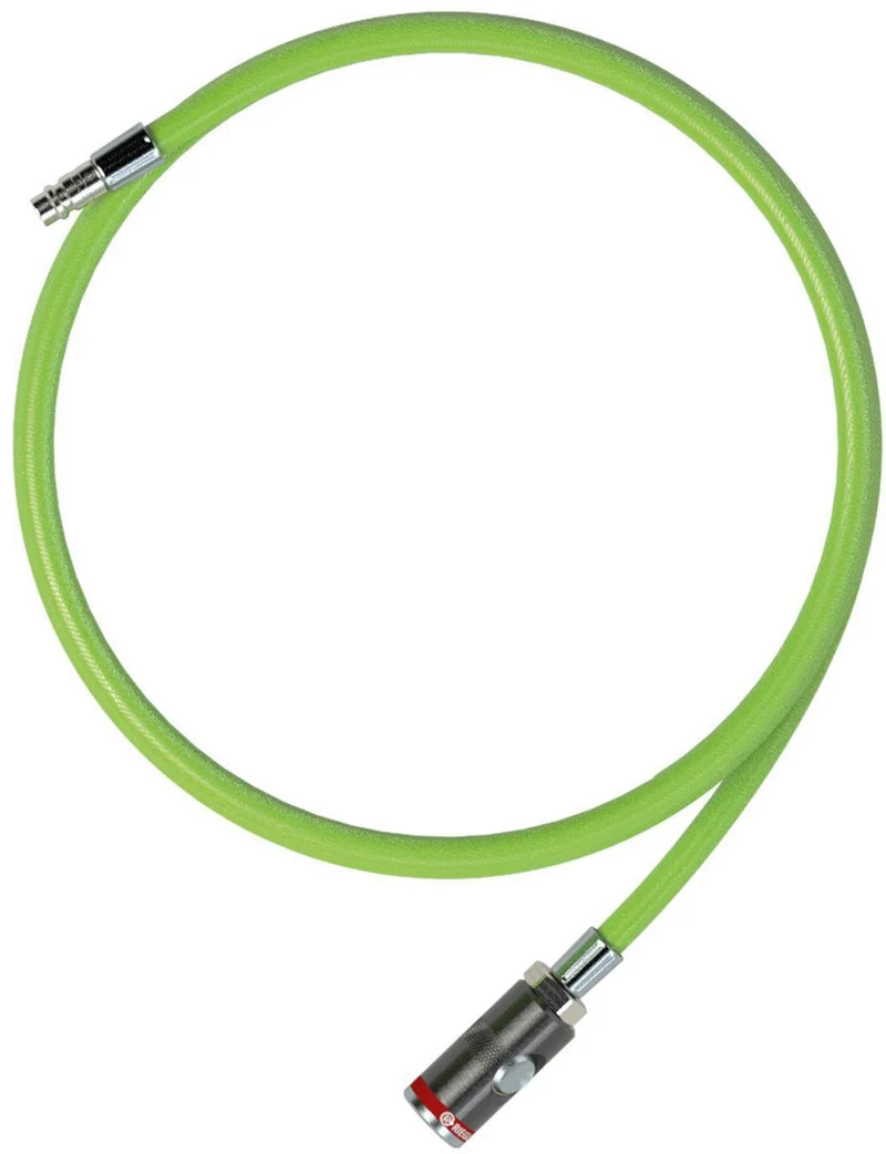RIEGLER Gewebeschlauch-Set 9 mm x 15 mm, 5 m, leuchtgrün, mit Sicherheitskupplung