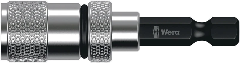 WERA Bithalter 896/4/1 1/4 Zoll mit Tiefenanschlag, 50 mm, Außen-/Innensechskant
