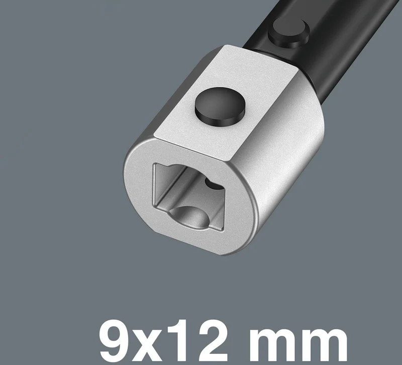 WERA Einsteckbitadapter 7774/1 1/4 Zoll 9x12 mm CV-Stahl für Click-Torque X