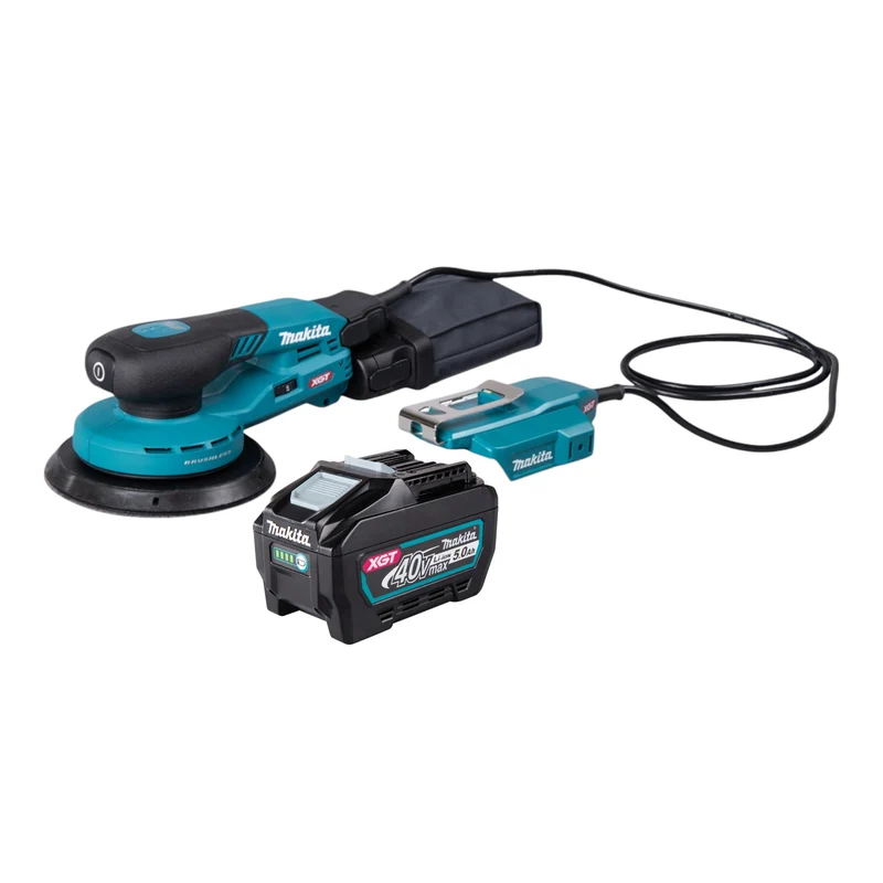 Makita BO 004 CGT1 Akku Exzenterschleifer 40 V max. 150 mm 3,0 mm Hub Brushless + 1x Akku 5,0 Ah - ohne Ladegerät