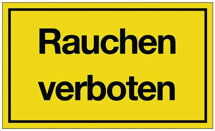 Hinweiszeichen ( 3000277137 ) Rauchen verboten Kunststoff 10 Stück
