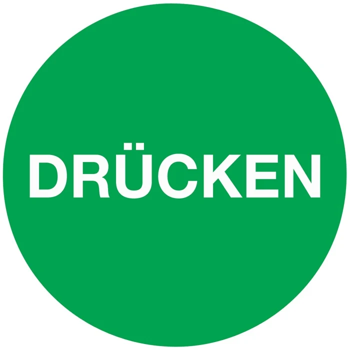 Türaufkleber ( 3000277041 ) Ø 50 mmLxB Folie selbstklebend 10 Stück