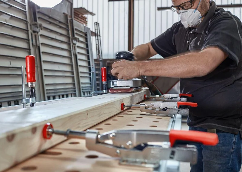 BESSEY Senkrechtspanner Größe 50 für Multifunktionstische mit 20 mm Lochdurchmesser
