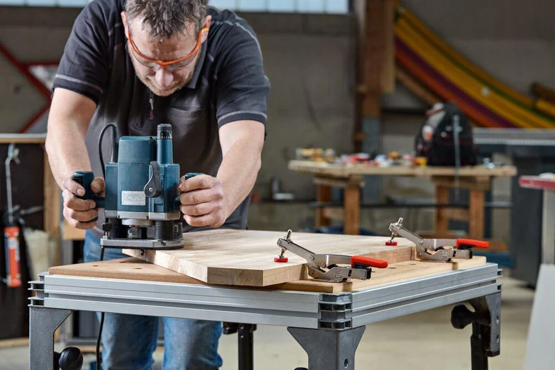 BESSEY Senkrechtspanner Größe 50 für Multifunktionstische mit 20 mm Lochdurchmesser