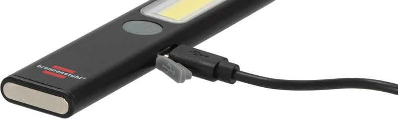 BRENNENSTUHL LED-Akkuhandleuchte PL 200 AC – 200 lm, 12 h Leuchtdauer, COB LED, USB-C