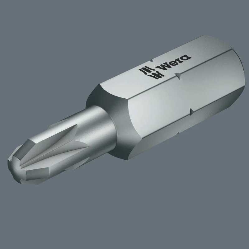 WERA Bit 851/1 RZ PH 2, 25 mm, zähhart, reduzierter Schaft, 1/4 Zoll, 10er-Pack
