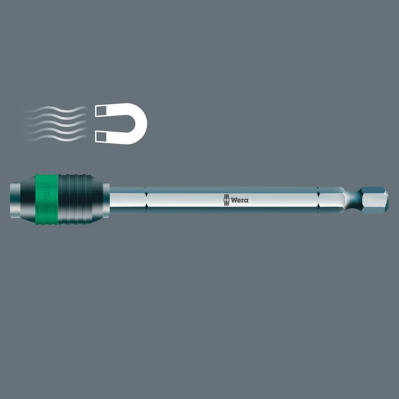 Wera Bithalter 889/4 R Rapidaptor 1/4 Zoll Außensechskant 100 mm magnetisch