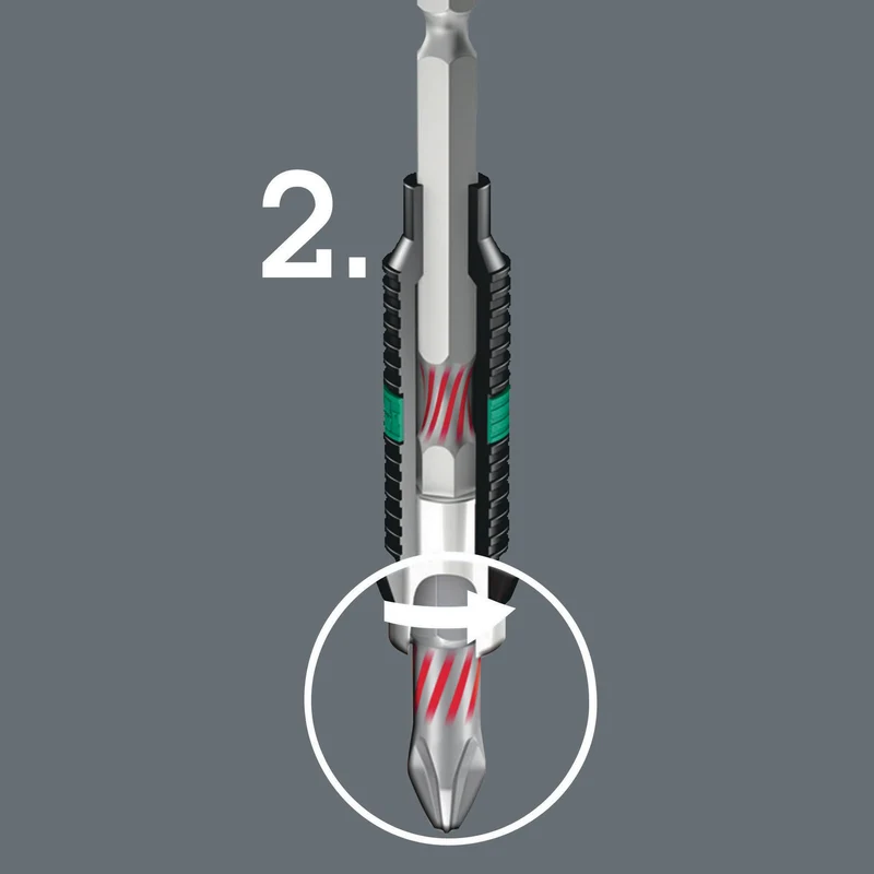 Wera Bit 800/1 BTZ für Schlitzschrauben 5,5 mm, 25 mm Länge, 1/4 Zoll Antrieb