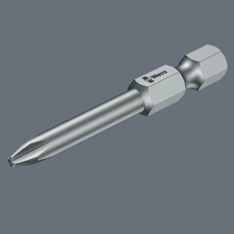 WERA Bit 851/4 J PH0 Phillips DIN3126-F6,3 JCIS CV-Molybdän 50 mm – 10 Stück