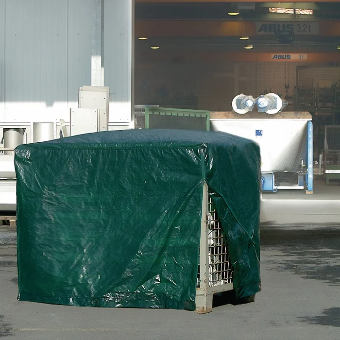 Gitterboxabdeckhaube ( 4000819078 ) Breite 850 x Länge 1250 mm mit Reißverschluss