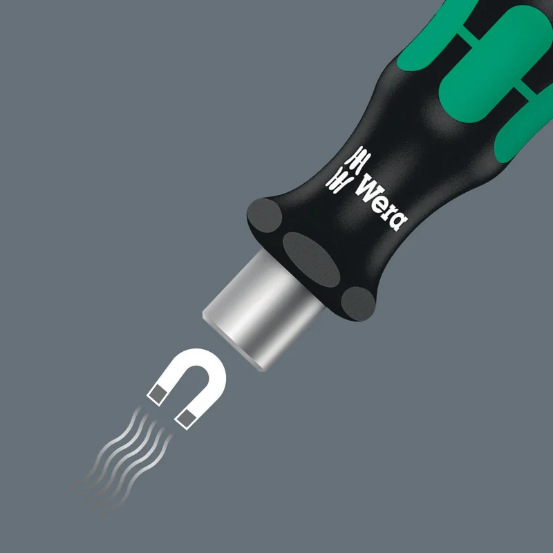 WERA Bithandhalter 813 A6 Kraftform mit 1/4″ Außensechskant und Abrollschutz