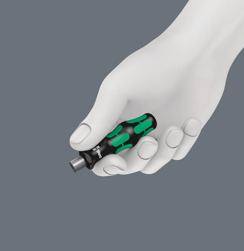 WERA Bithandhalter 813 A6 Kraftform mit 1/4″ Außensechskant und Abrollschutz