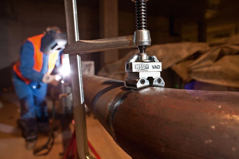 BESSEY Spannaufsatz VAD für TG, GZ und GMZ – Stufenlose Winkelanpassung von 60° innen bis 60° außen, 2 Stück/Beutel